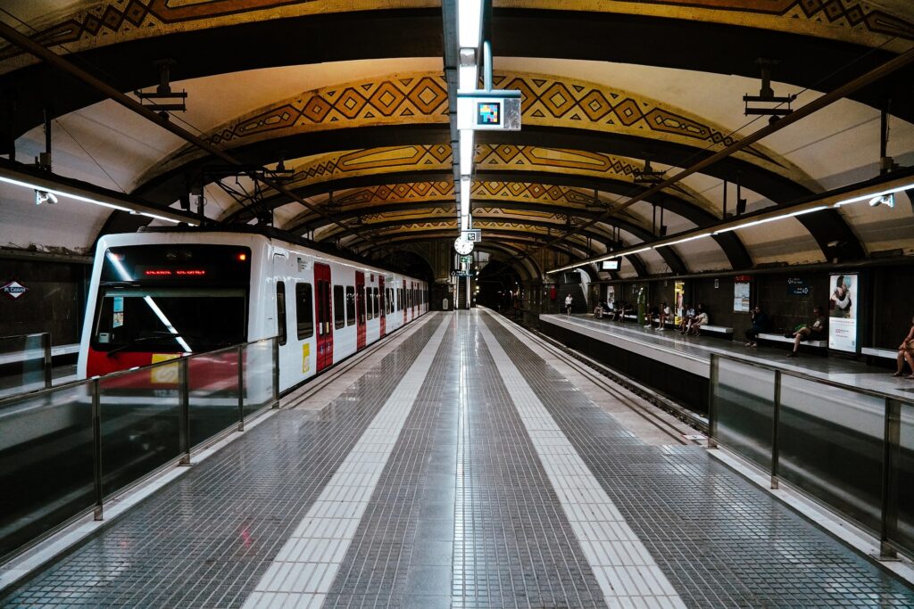 Exposición “100 Años de Metro” en Barcelona.